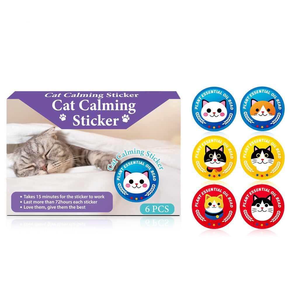 HKM-8072509 Calming Pheromone Patch for Cats and Dogs - 1 or 6 Pieces in Mixed Color Options