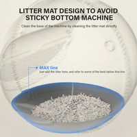 HKM-807251 Intelligent Self-Cleaning Cat Litter Box with Open-Top Design, 50L Capacity and Smart App Connectivity