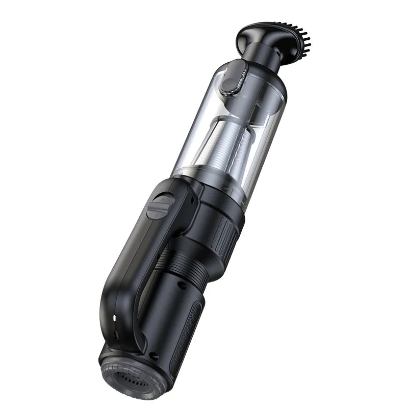 HKM-807379 Portable Car Vacuum Cleaner with Integrated Suction and Long Battery Life, TYPE-C Charging, Multi-Purpose Design