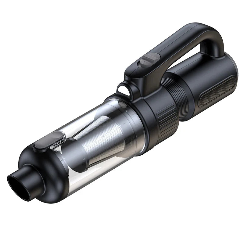 HKM-807379 Portable Car Vacuum Cleaner with Integrated Suction and Long Battery Life, TYPE-C Charging, Multi-Purpose Design
