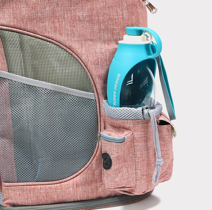 HKM-8073917 Portable Pet Carrying Bag for Small Dogs and Cats – Eco-Friendly Cationic Linen Fabric
