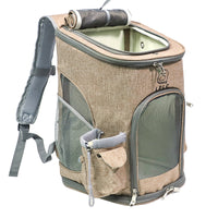 HKM-8073917 Portable Pet Carrying Bag for Small Dogs and Cats – Eco-Friendly Cationic Linen Fabric