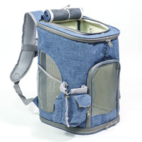 HKM-8073917 Portable Pet Carrying Bag for Small Dogs and Cats – Eco-Friendly Cationic Linen Fabric