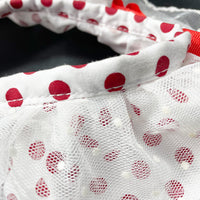 HKM-8075069 Red Polka Dot Cotton Pet Fashion Collar with Scarf - Sizes XS to XL