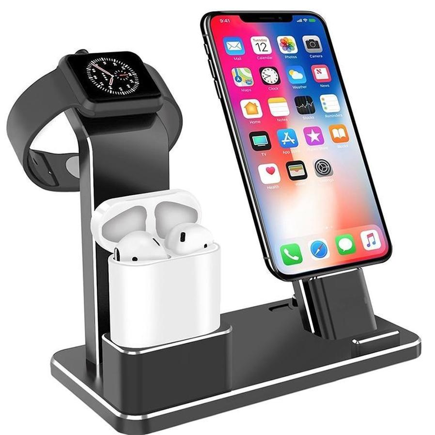HKM-807507 4-in-1 Wireless Charging Dock for AirPods and Devices, Fast Charging, USB-C Compatible, ABS Material
