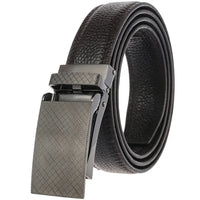 HKM-807507 Men's Leather Belt with Automatic Buckle - Model LY33-2170-5