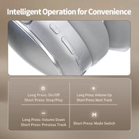 HKM-807635 Foldable Wireless Headphones with Mic, Bluetooth 5.3, 40mm Stereo Speakers
