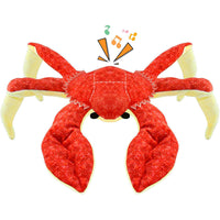 HKM-8077117 Vocal Plush Pet Toy - Bite-Resistant Seahorse & King Crab with Interactive Sounds