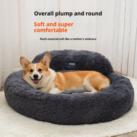 HKM-8077501 Winter Warm Breathable Pet Bed for Cats - Available in Light Gray, Dark Gray, Pink, Brown, Multiple Sizes