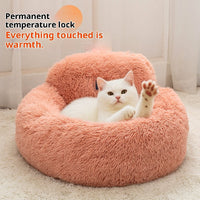 HKM-8077501 Winter Warm Breathable Pet Bed for Cats - Available in Light Gray, Dark Gray, Pink, Brown, Multiple Sizes