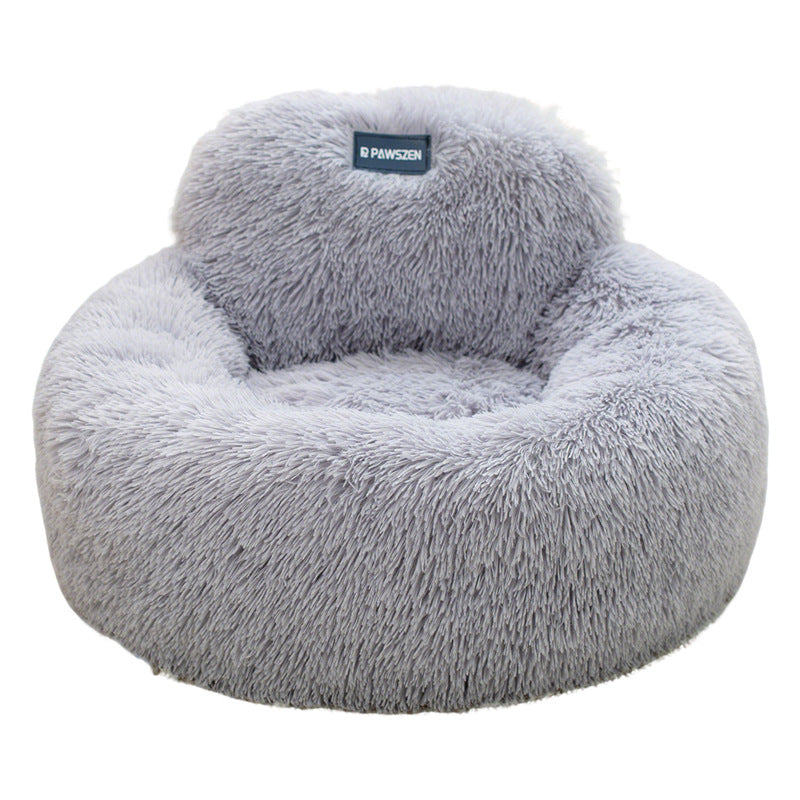 HKM-8077501 Winter Warm Breathable Pet Bed for Cats - Available in Light Gray, Dark Gray, Pink, Brown, Multiple Sizes