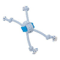 HKM-8078269 Cotton Rope Dog Chew Toy with TPR for Dental Care - Multiple Sizes Available