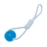 HKM-8078269 Cotton Rope Dog Chew Toy with TPR for Dental Care - Multiple Sizes Available