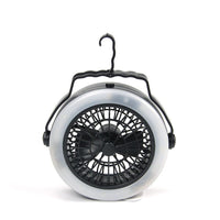 HKM-807827 Portable Rechargeable Waterproof Multi-Function Camping Fan and Light for Outdoor Activities