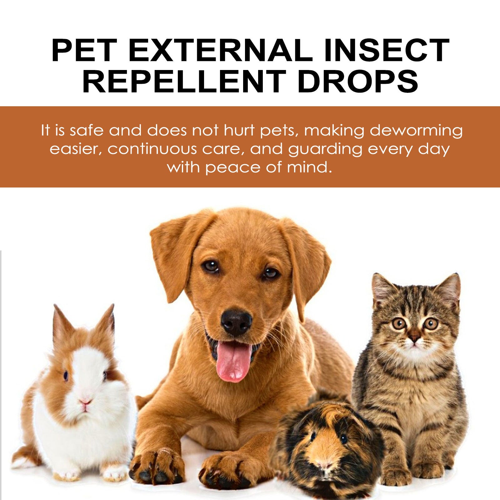 HKM-8079037 Pet Drops Spray for Effective Removal of Lice, Ticks, and Fleas in Dogs - 30ml