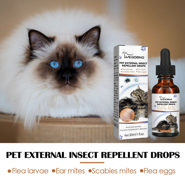 HKM-8079037 Pet Drops Spray for Effective Removal of Lice, Ticks, and Fleas in Dogs - 30ml