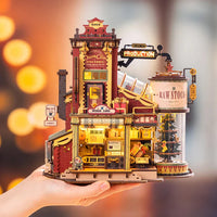 HKM-808083 3D Wooden Puzzle Music Box Assemble Kit EAB01 Dream Gift