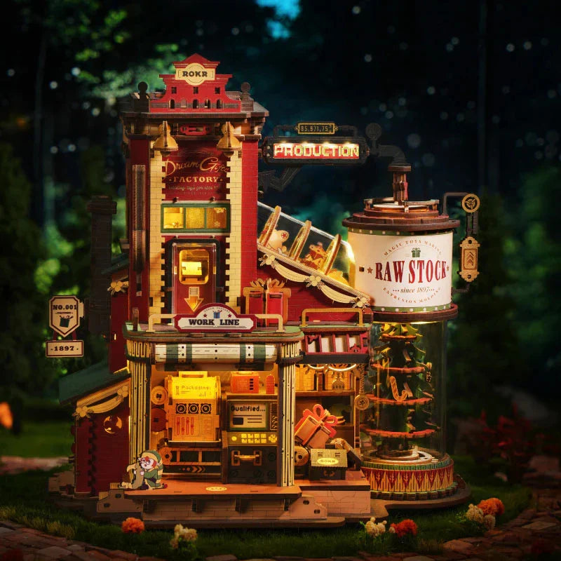 HKM-808083 3D Wooden Puzzle Music Box Assemble Kit EAB01 Dream Gift