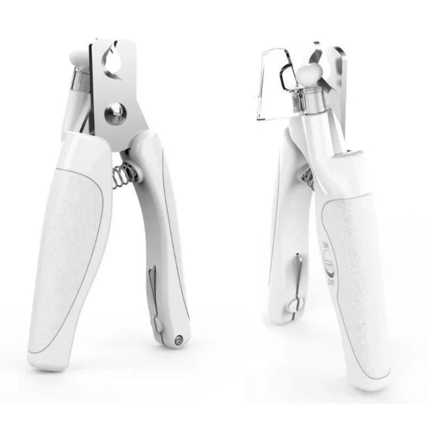 HKM-8081213 Rechargeable Pet Nail Clippers with LED Light for Safe and Precise Trimming of Dogs and Cats