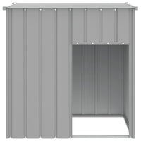 HKM-8081469 Spacious Galvanized Steel Doghouse with Roof for Safety and Comfort