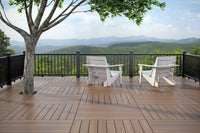 HKM-808147 Durable Composite Wood Plastic Decking for Garden and Courtyard Flooring in Various Colours