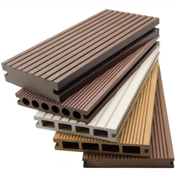HKM-808147 Durable Composite Wood Plastic Decking for Garden and Courtyard Flooring in Various Colours