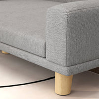 HKM-8081853 Large Dog and Cat Sofa Couch Bed with Washable Cushion in Gray