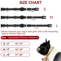 HKM-8085181 Adjustable Anti-Lost Pet Dog Collar - Nylon in Black, Red, Silver - Multiple Sizes Available
