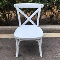 HKM-808659 Children's Portable Plastic Cross Back Dining Chair - Ideal for Parties and Events