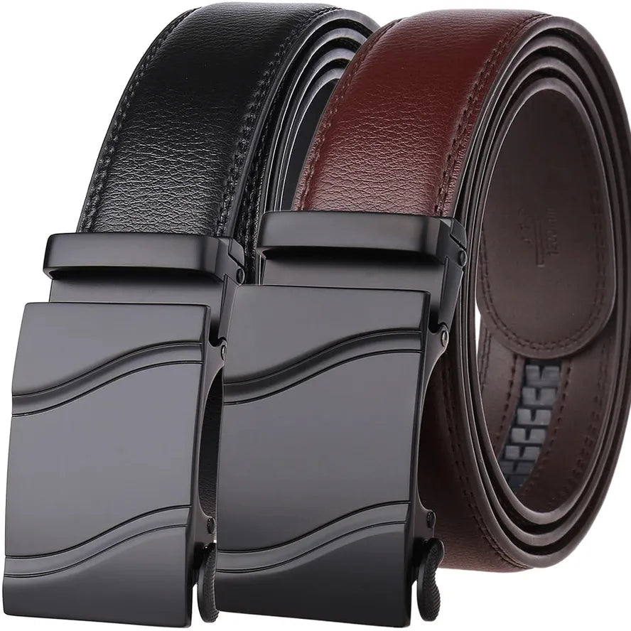 HKM-808659 Genuine Leather Automatic Men's Belt - Model LY36-21702-1