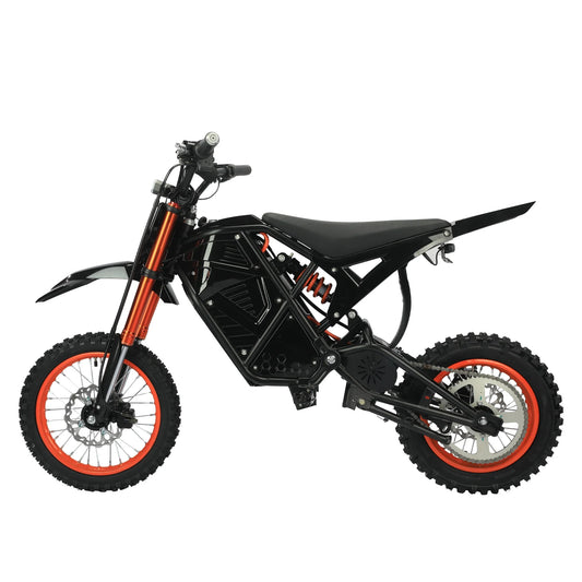 HKM-808723 Long Range 3000W Electric Mountain Fat Tire Bike with Front & Rear Suspension, 14-Inch Wheels, Eco-Friendly Design