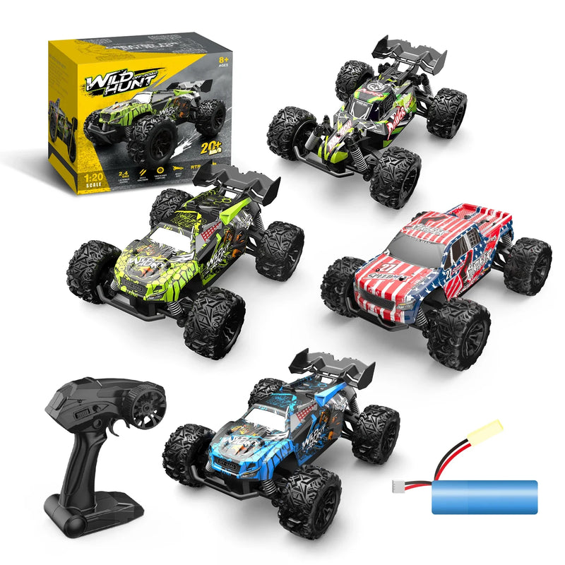 HKM-808787 1/20 Scale Off-Road 4WD Remote Control Truck - High-Speed Racing Car for Kids