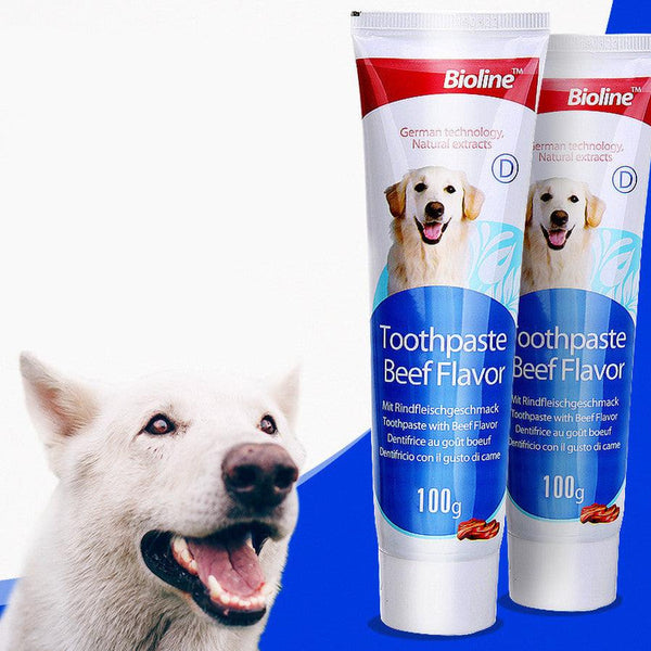 HKM-808851 Beef, Mint, and Orange Flavor Dog Toothpaste for Dental Care and Fresh Breath