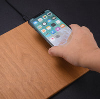 HKM-808851 Wooden Wireless Charger with QI Certification and Fast Charging Capability