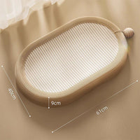 HKM-8089149 Oversized Cat Scratch Board Nest with Thickened Sisal Cushion and Flap Ears