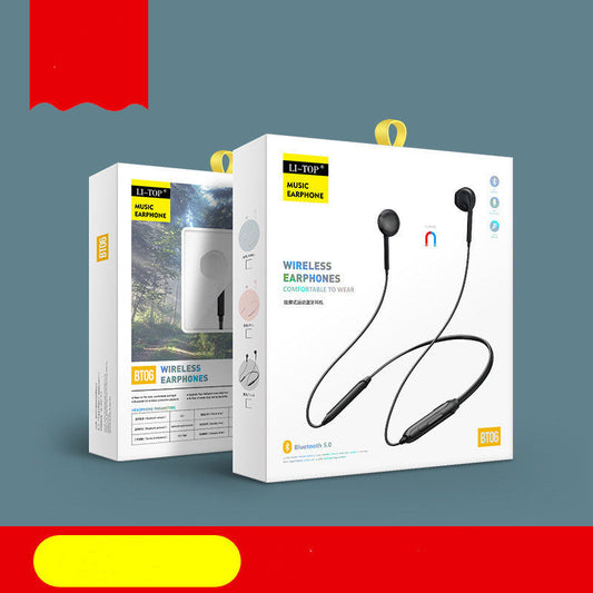 HKM-808979 Wireless Neckband Bluetooth Headset for Sports and Running - Binaural Stereo Sound with Call Function