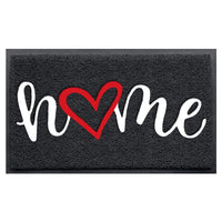 HKM-8090813 Solid Color PVC Loop Door Entry Mat - Rectangle Household Floor Mat (Black, Gray, Welcome)