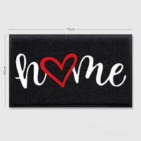 HKM-8090813 Solid Color PVC Loop Door Entry Mat - Rectangle Household Floor Mat (Black, Gray, Welcome)