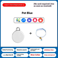 HKM-8090941 Pet GPS Tracker with Anti-Loss Alarm for Cats and Dogs - Universal Compatibility, Long Battery Life, Collar Included