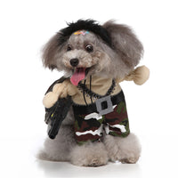 HKM-8091325 Funny Stand-Up Dog Costume - Polyester Pet Clothing in Sizes S, M, L, XL