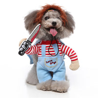 HKM-8091325 Funny Stand-Up Dog Costume - Polyester Pet Clothing in Sizes S, M, L, XL