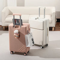 HKM-809171 Kids Ride-On Trolley Suitcase - Travel Luggage with Cabin Design for Children