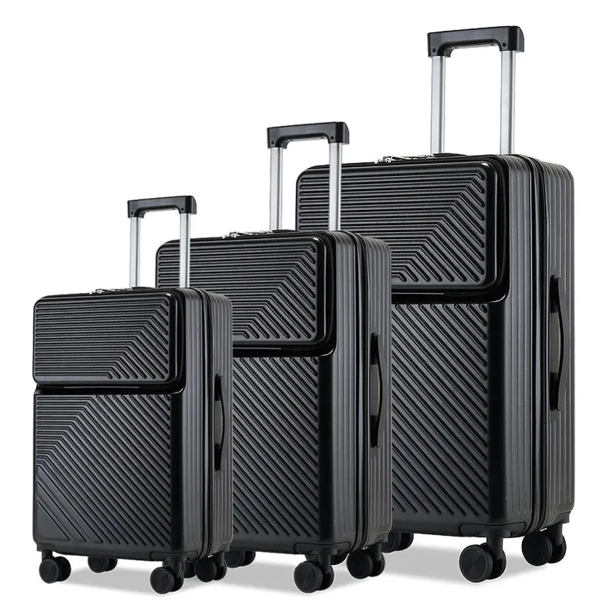HKM-809171 Kids Ride-On Trolley Suitcase - Travel Luggage with Cabin Design for Children