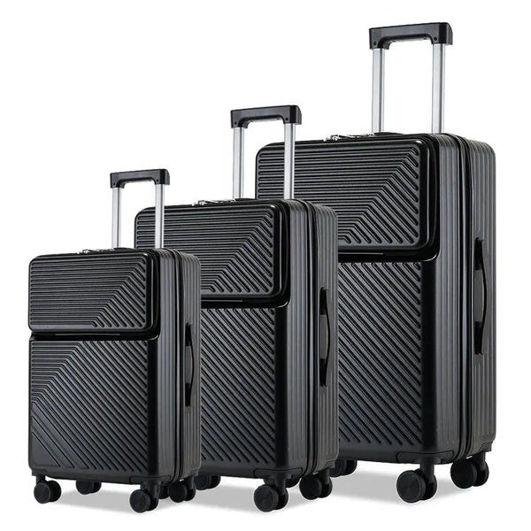 HKM-809171 Kids Ride-On Trolley Suitcase - Travel Luggage with Cabin Design for Children