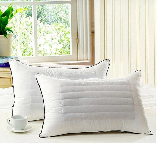 HKM-809235 Cervical Spine Support Pillow for Single Adults - Square Shape, Washable Fiber Filling
