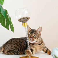 HKM-8092733 Interactive Leaking Toy Ball for Cats - Educational Plastic and Alloy Pet Play Device