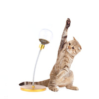 HKM-8092733 Interactive Leaking Toy Ball for Cats - Educational Plastic and Alloy Pet Play Device
