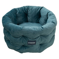 HKM-8092989 Cozy Winter Warm Pet Bed for Cats and Dogs - Medium & Large Sizes in Emerald Blue, Khaki, and Beige