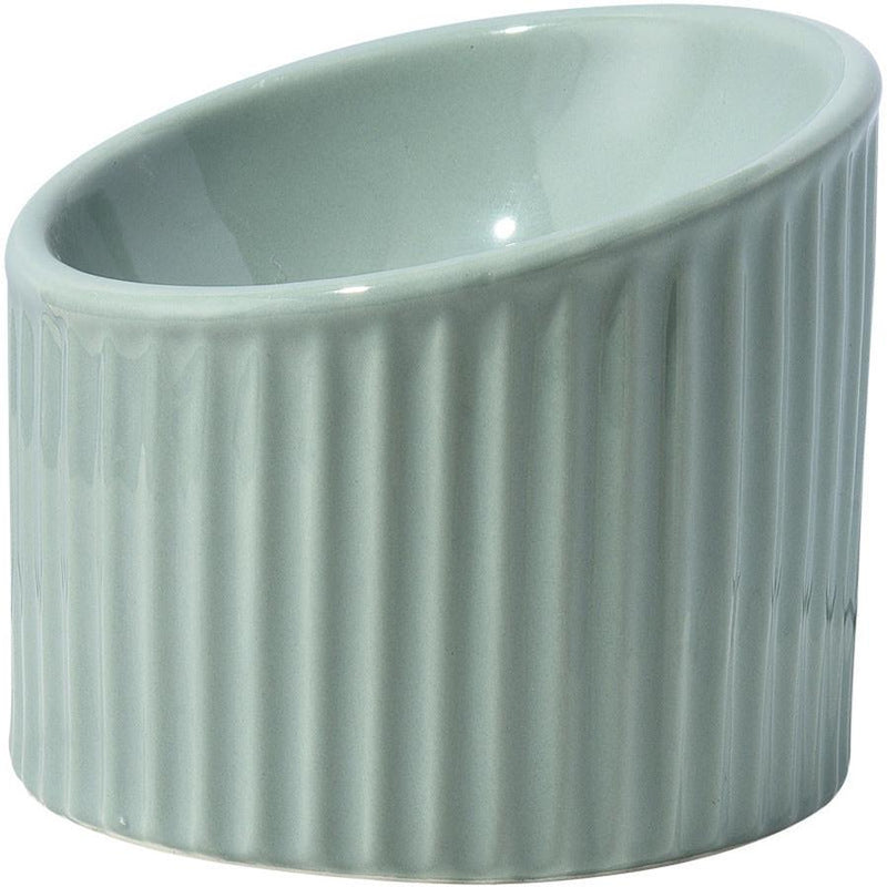HKM-809299 Elevated Ceramic Cat Bowl Set - Whisker-Friendly, Anti-Vomit Design for Food and Water, Ideal forIndoor Cats and Puppies