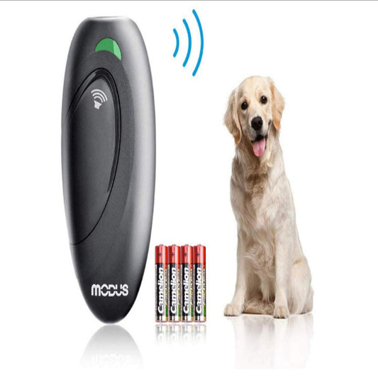 HKM-8093757 Ultrasonic Anti-Bark Trainer for Dogs - Effective Behavior Correction Device in Champagne Gold and Space Gray